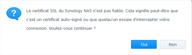 ShareSync validation Certificat SSL